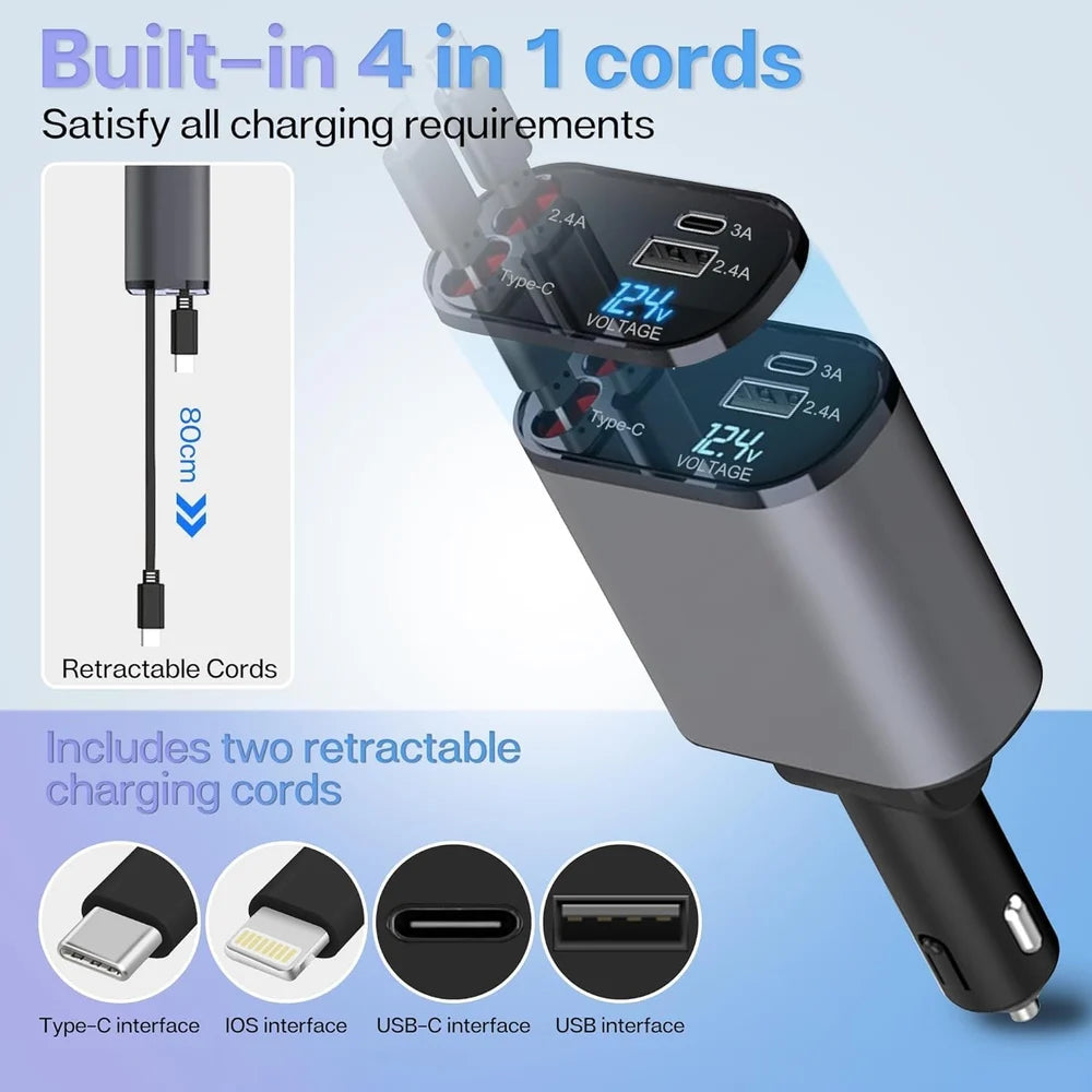 Retractable  Car Charger